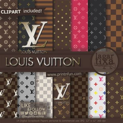 louis vuitton themed craft paper